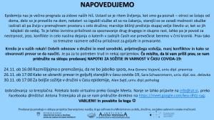 VABILO na predavanja Preprečevanje nasilja v družini